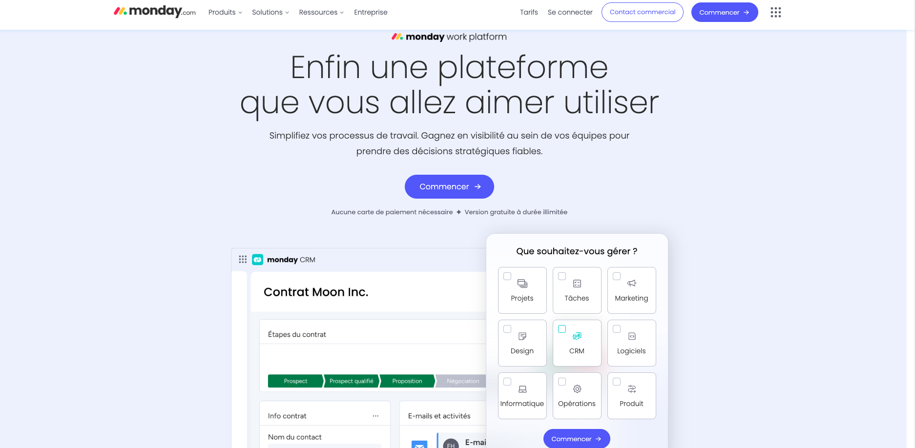 Monday.com logiciels de gestion de projet en Côte d'Ivoire